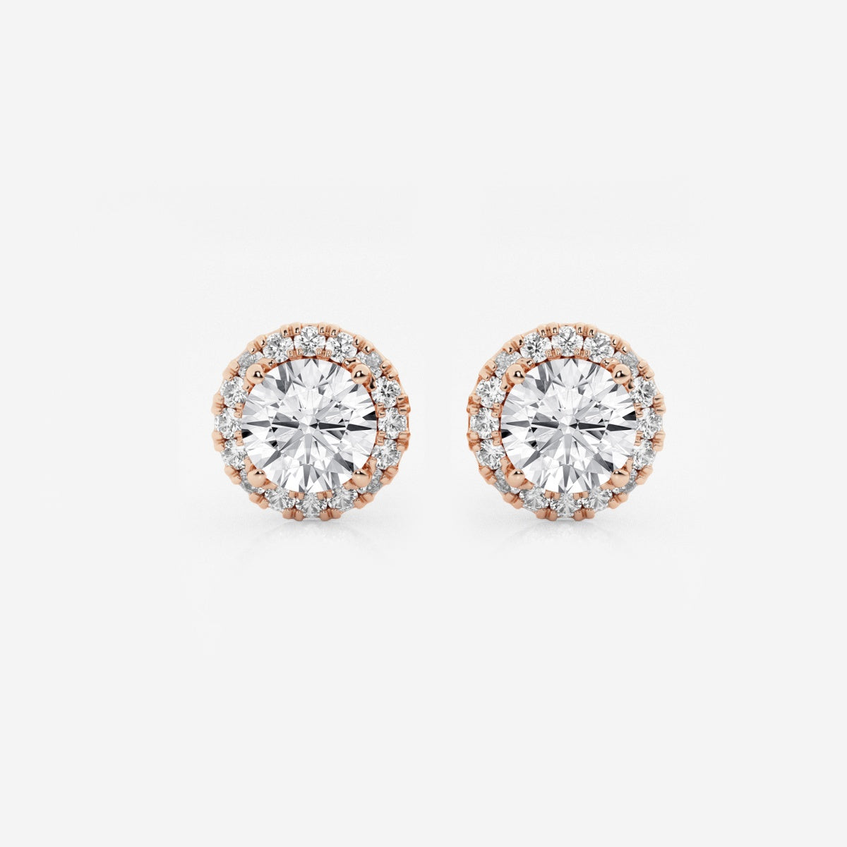 Haley - Radiant Halo Design Earrings