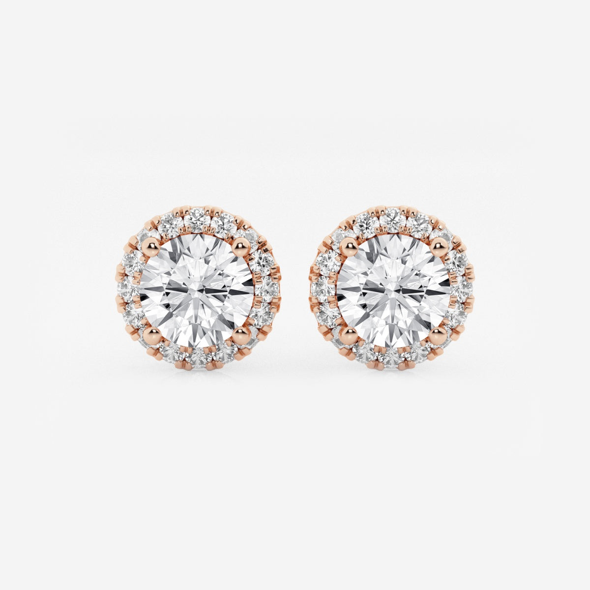 Haley - Radiant Halo Design Earrings