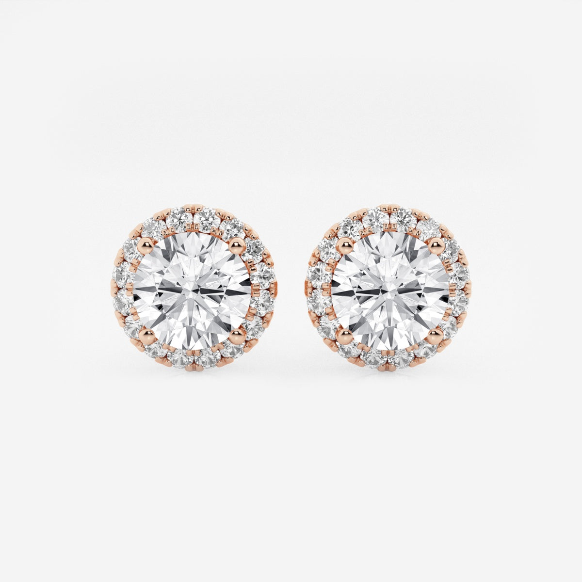 Haley - Radiant Halo Design Earrings
