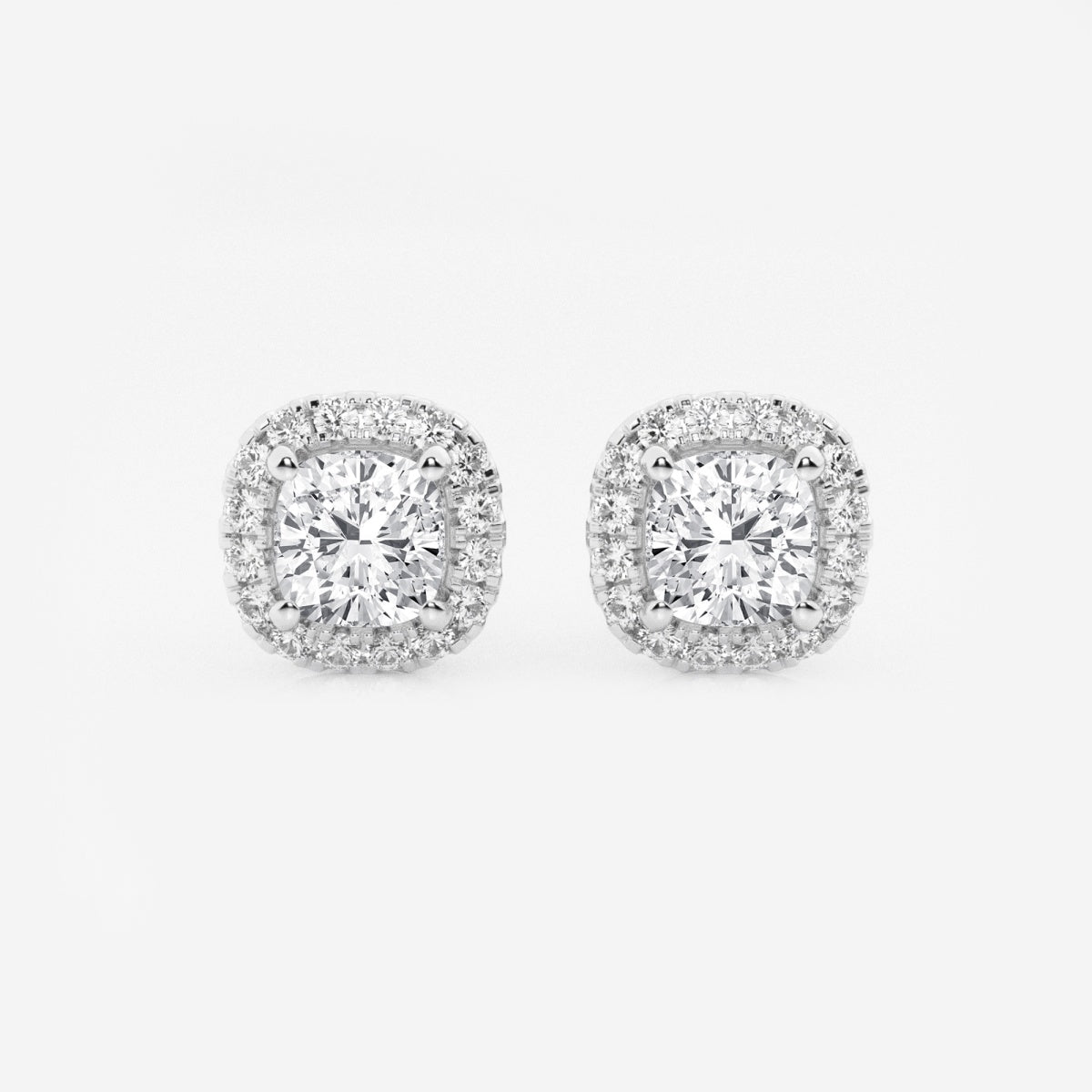 Haley - Radiant Halo Design Earrings