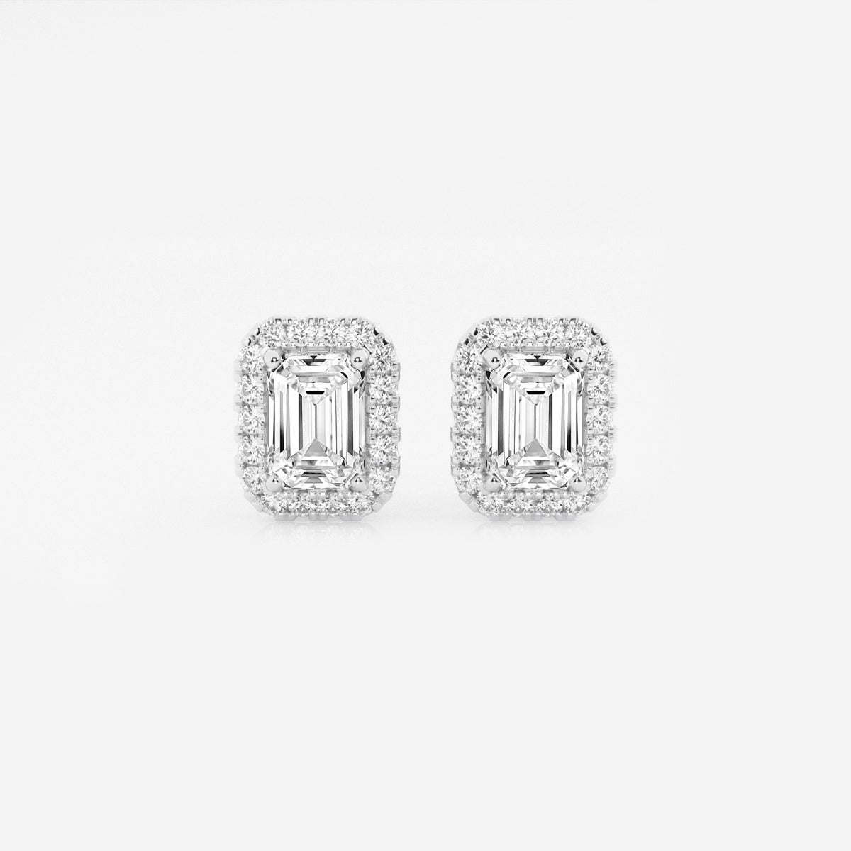 Haley - Radiant Halo Design Earrings