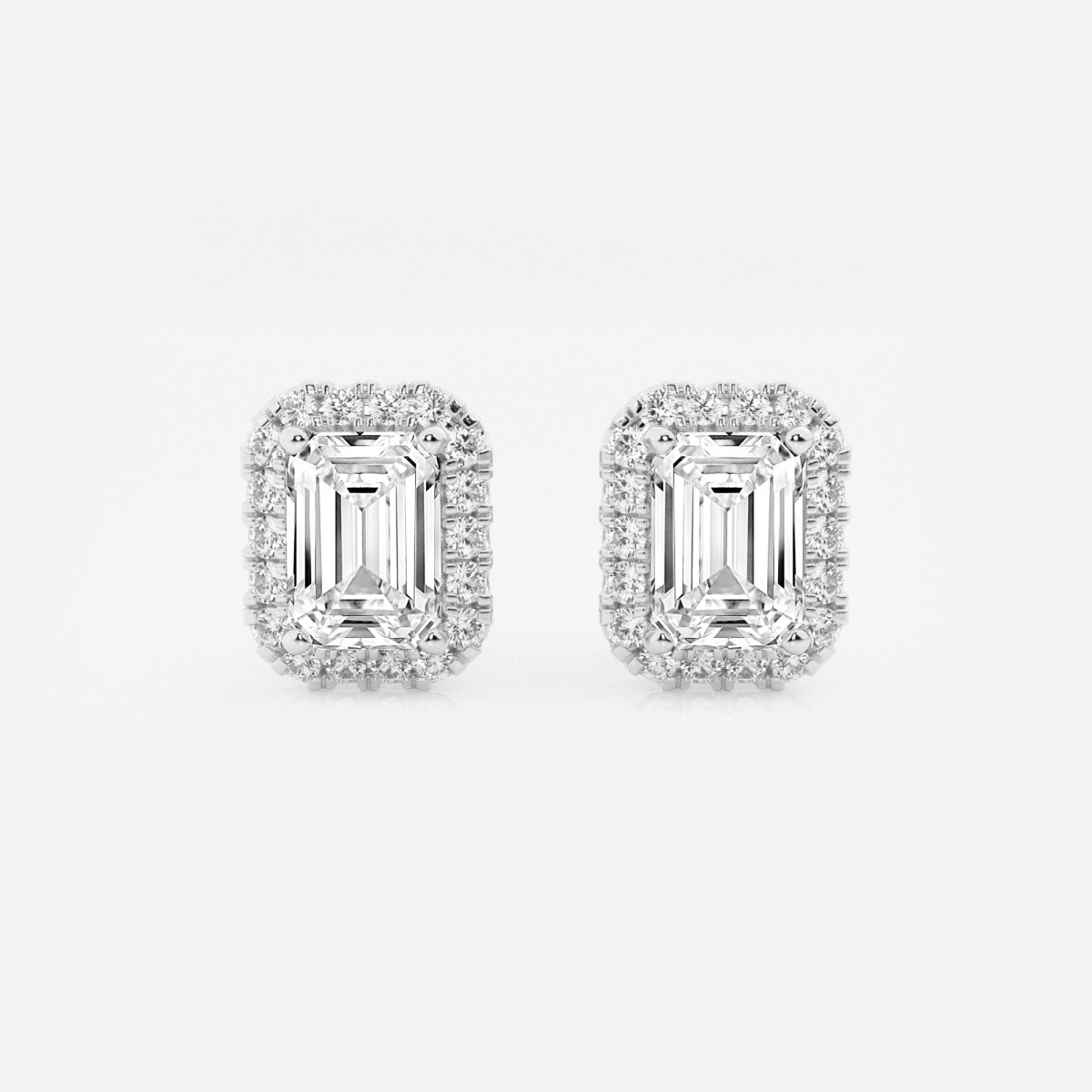 Haley - Radiant Halo Design Earrings