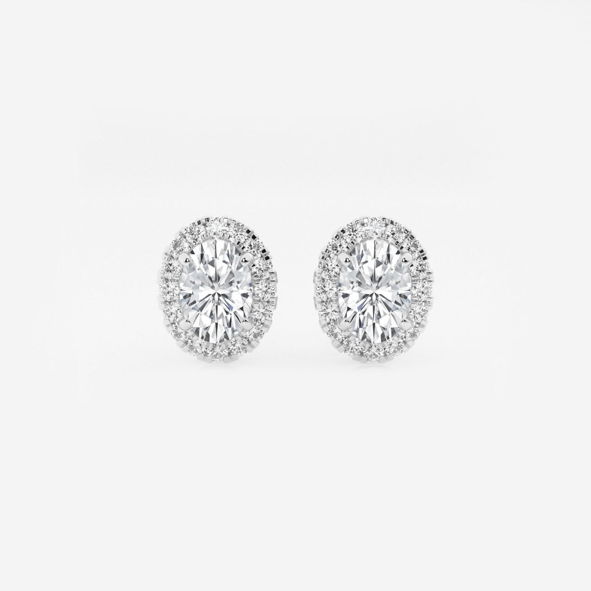 Haley - Radiant Halo Design Earrings