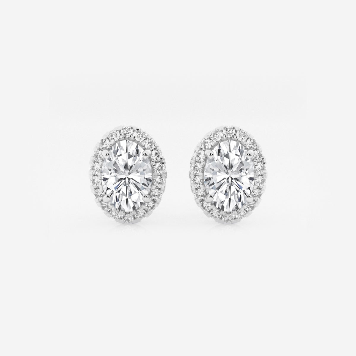 Haley - Radiant Halo Design Earrings