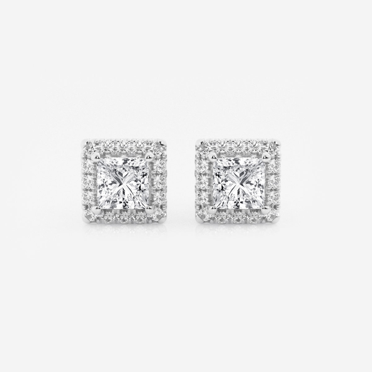 Haley - Radiant Halo Design Earrings