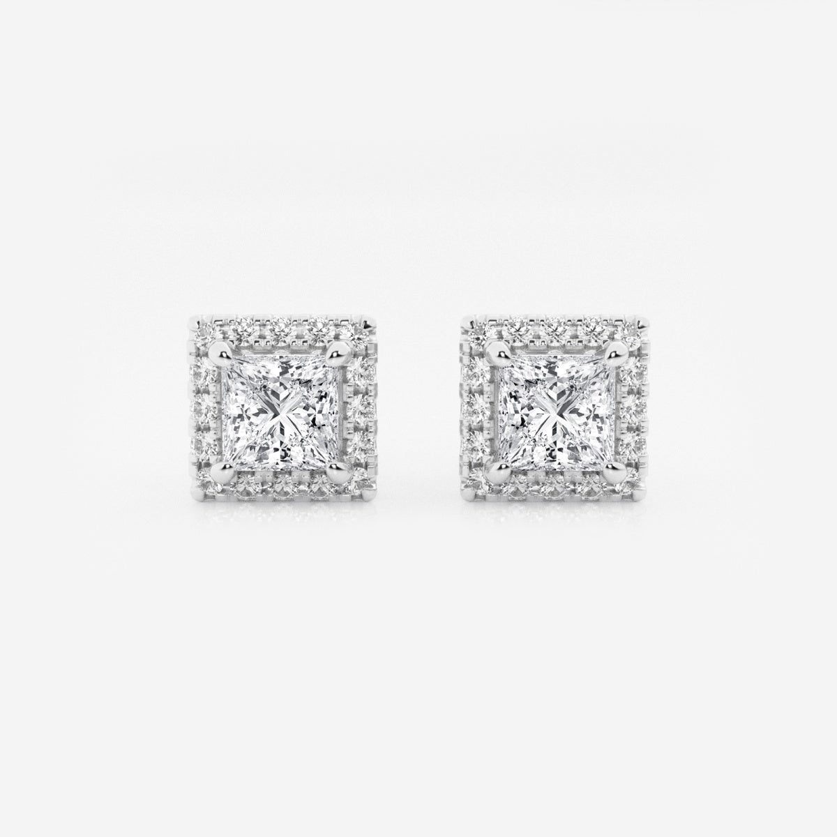 Haley - Radiant Halo Design Earrings