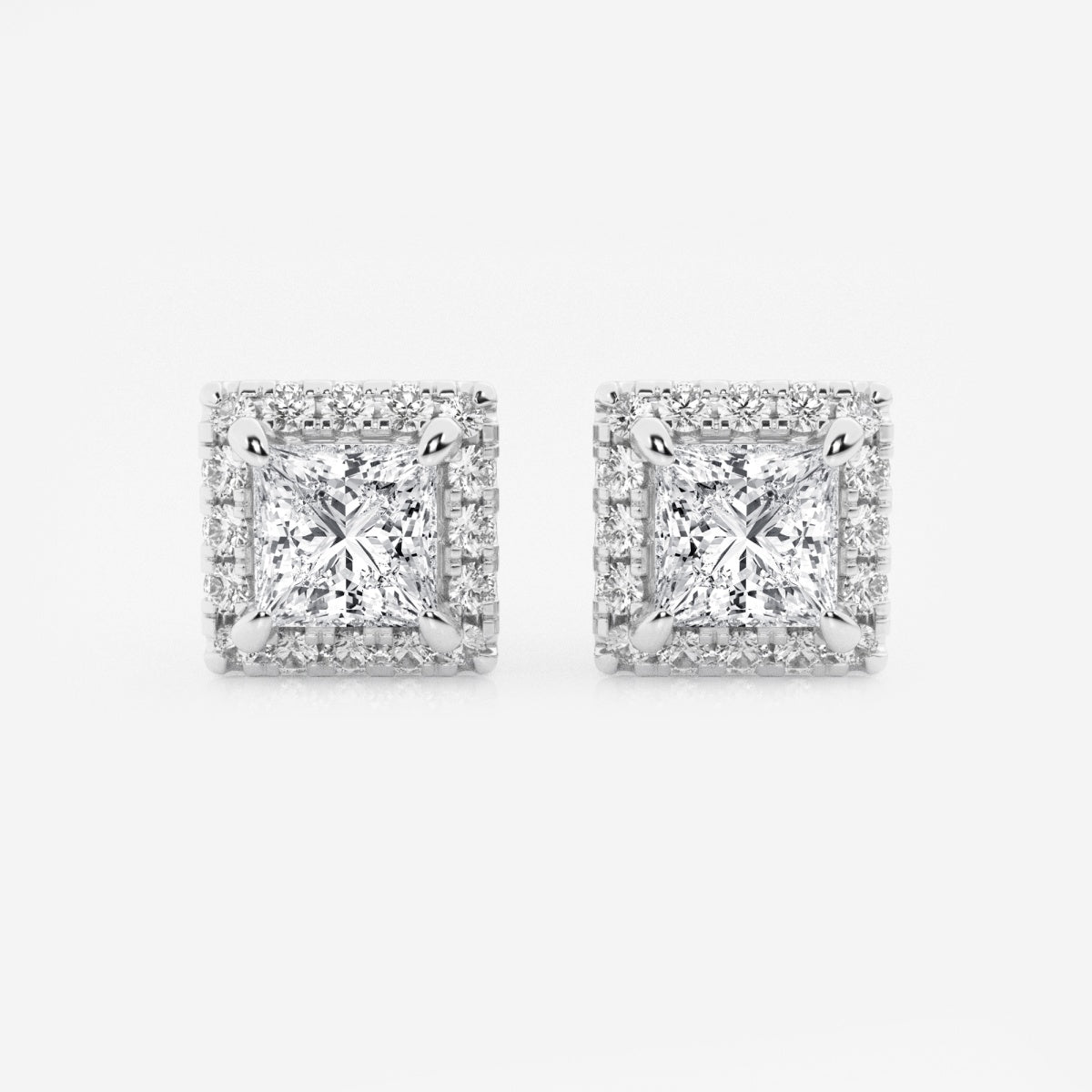 Haley - Radiant Halo Design Earrings
