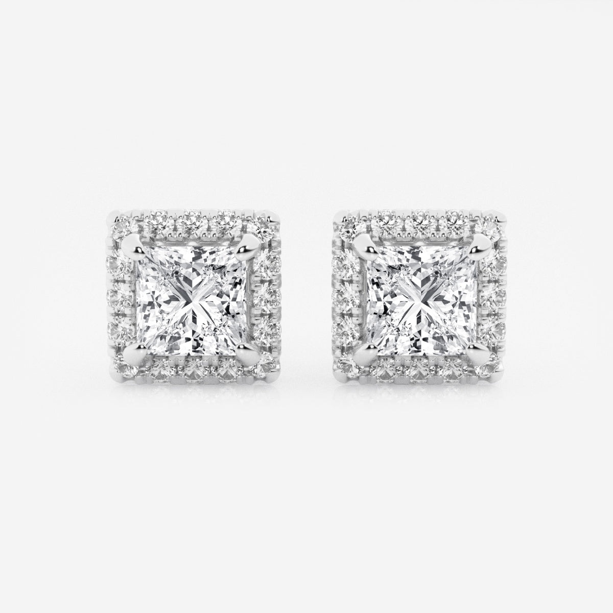 Haley - Radiant Halo Design Earrings