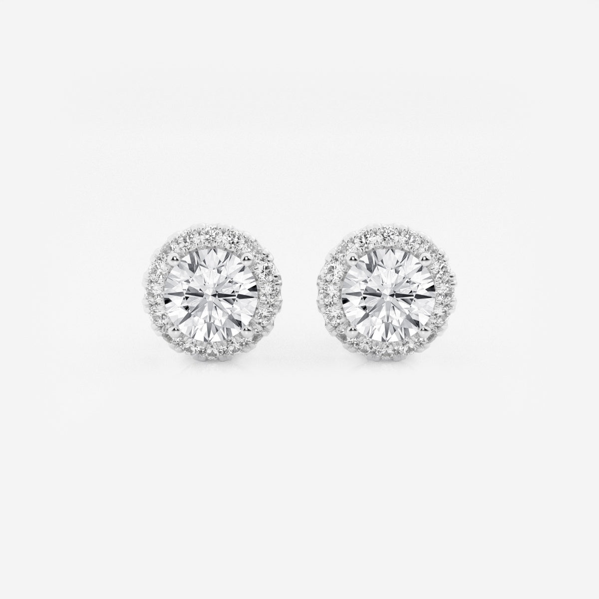 Haley - Radiant Halo Design Earrings