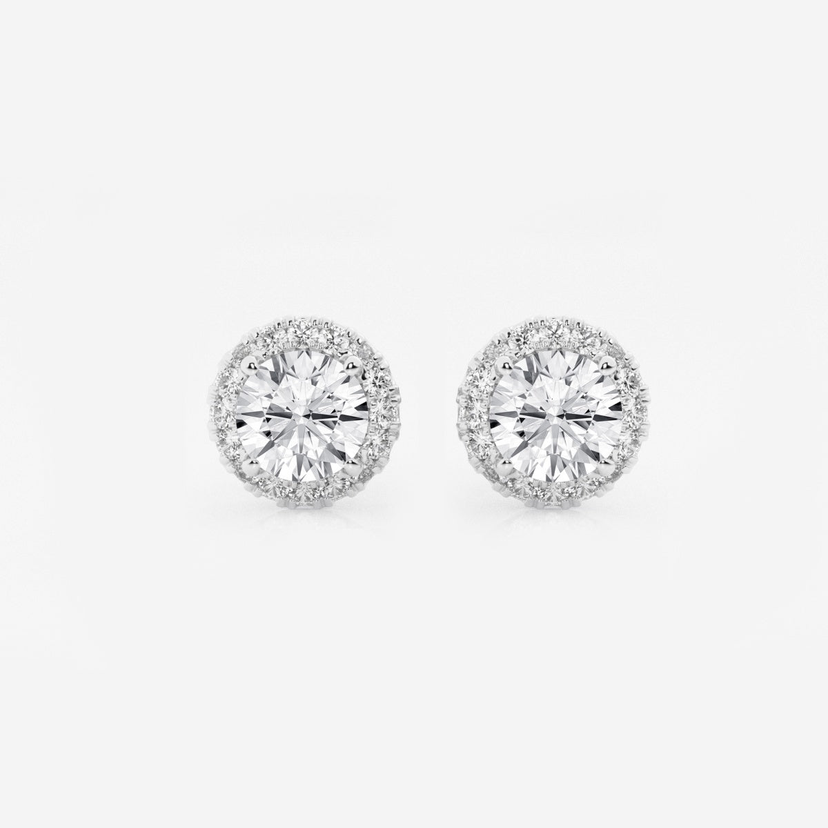 Haley - Radiant Halo Design Earrings