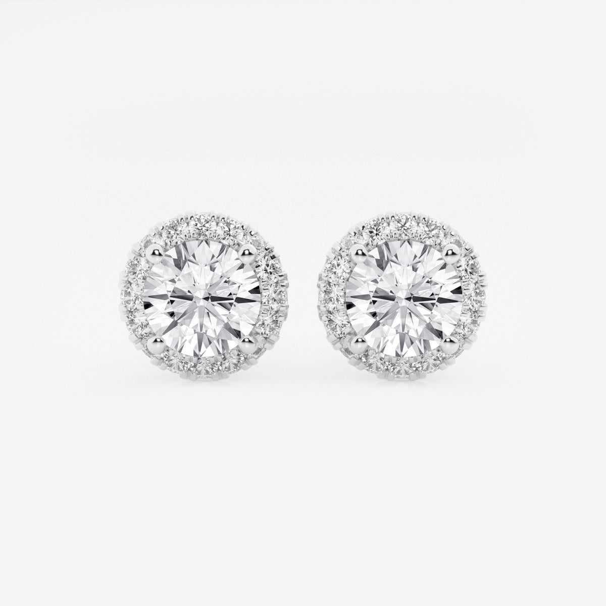 Haley - Radiant Halo Design Earrings