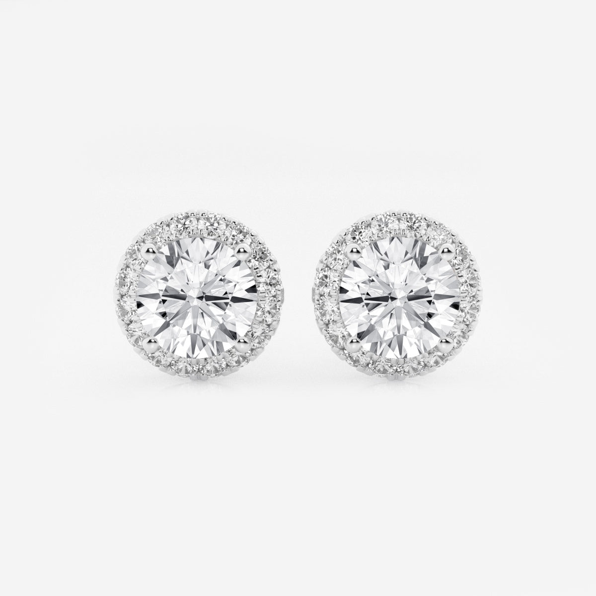 Haley - Radiant Halo Design Earrings