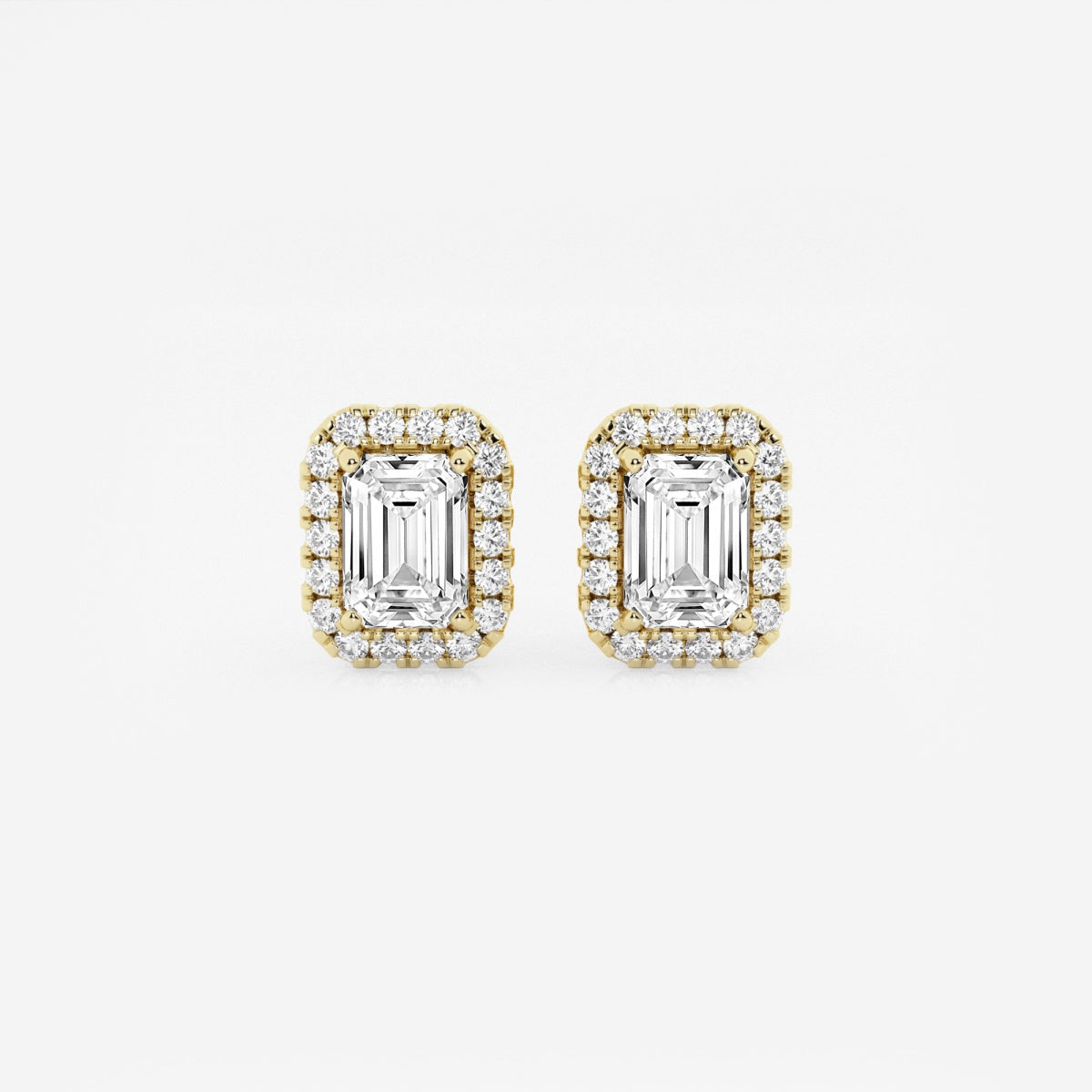 Haley - Radiant Halo Design Earrings