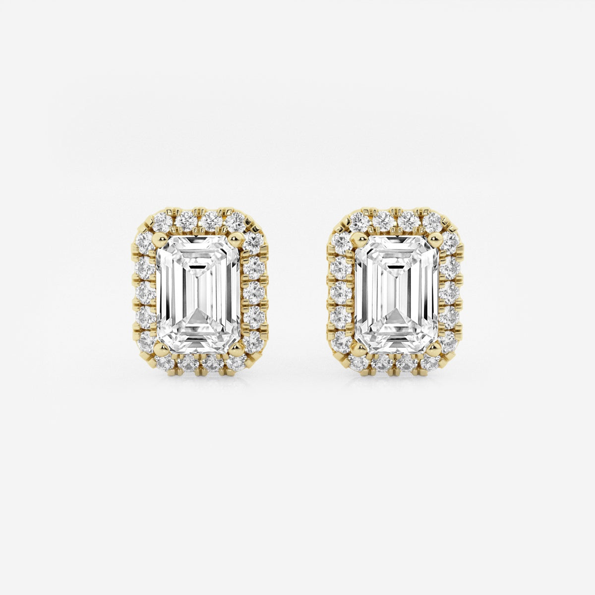 Haley - Radiant Halo Design Earrings