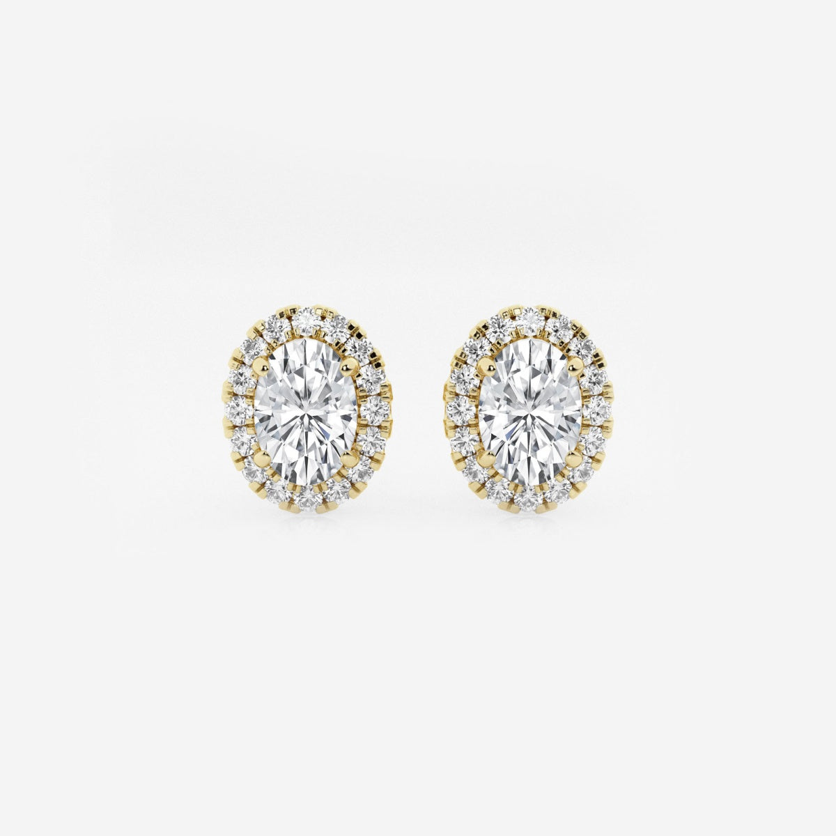 Haley - Radiant Halo Design Earrings