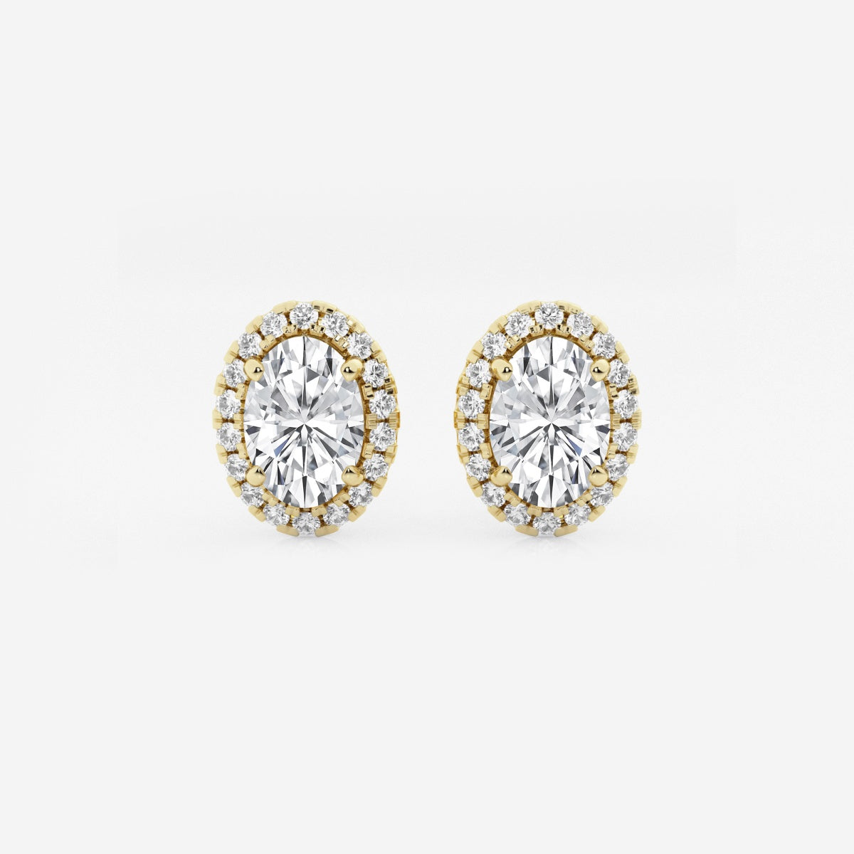 Haley - Radiant Halo Design Earrings