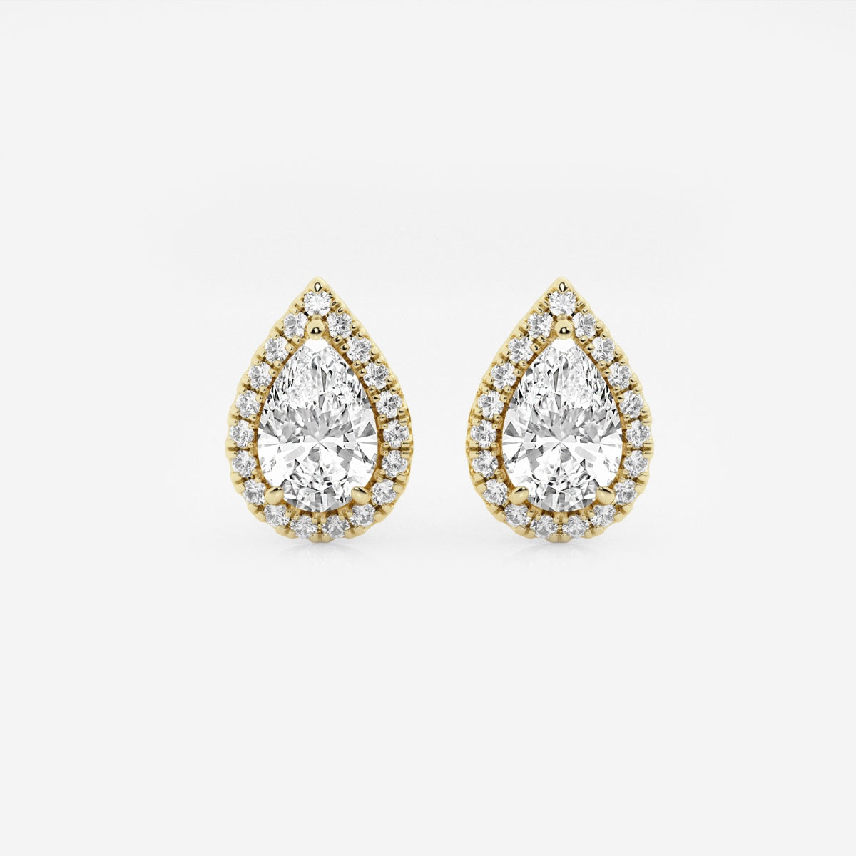 Haley - Radiant Halo Design Earrings