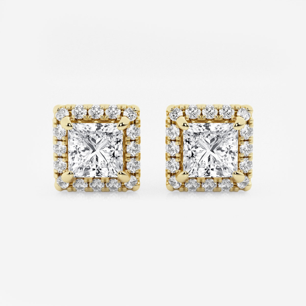 Haley - Radiant Halo Design Earrings