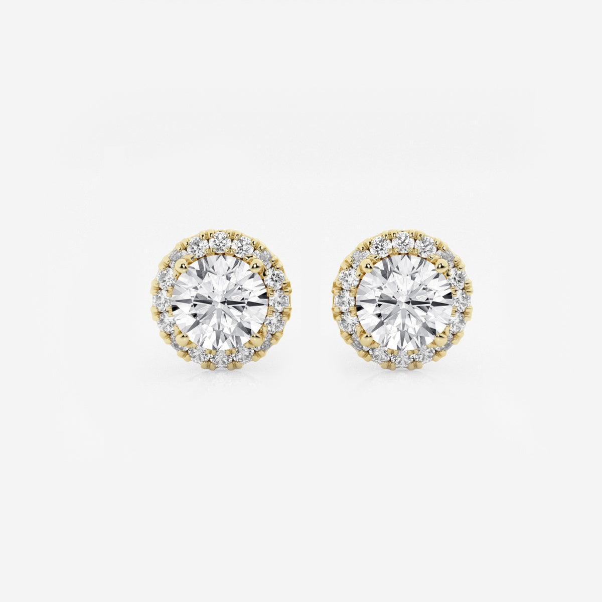Haley - Radiant Halo Design Earrings