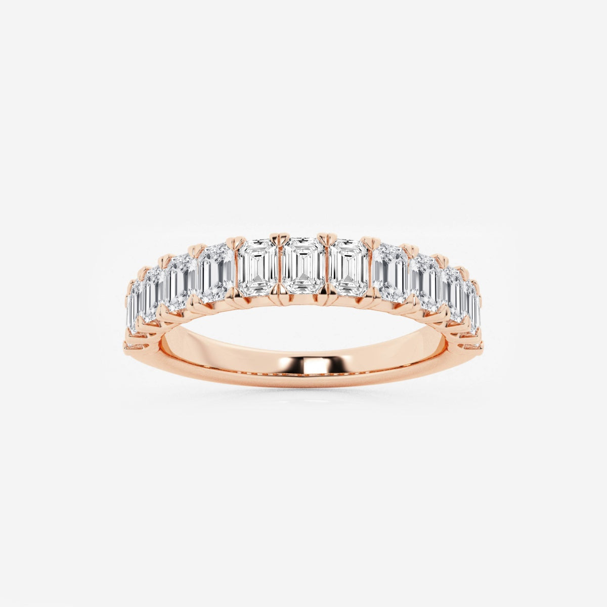 Khloe - Radiant Emerald Band Wedding Ring