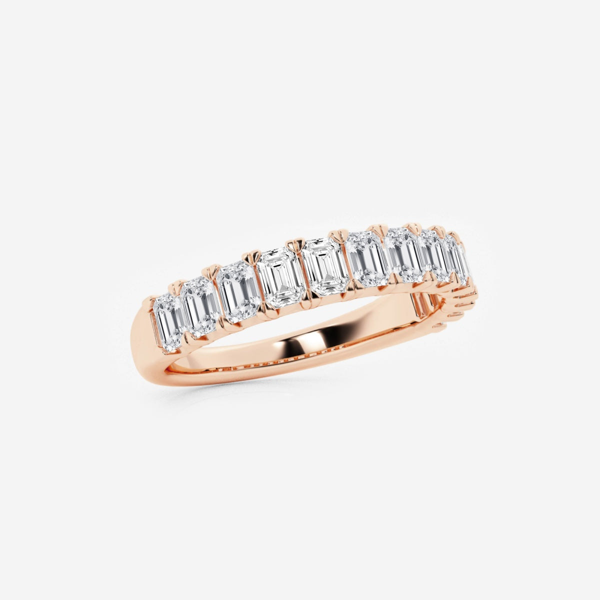 Khloe - Radiant Emerald Band Wedding Ring