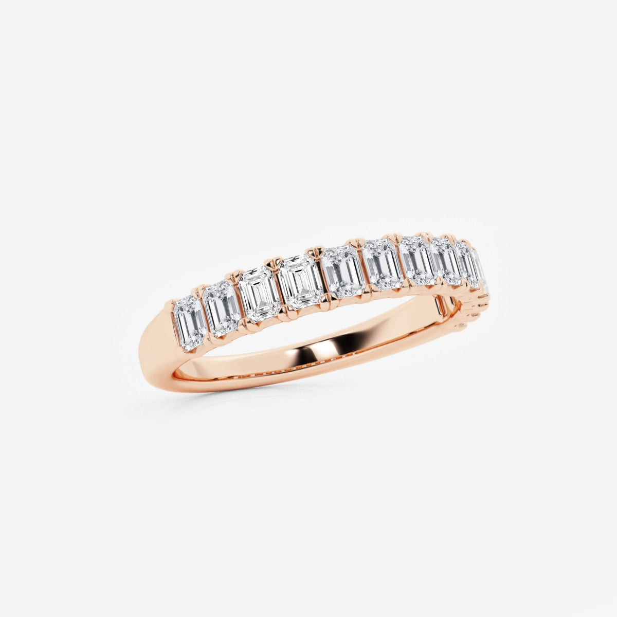 Khloe - Radiant Emerald Band Wedding Ring