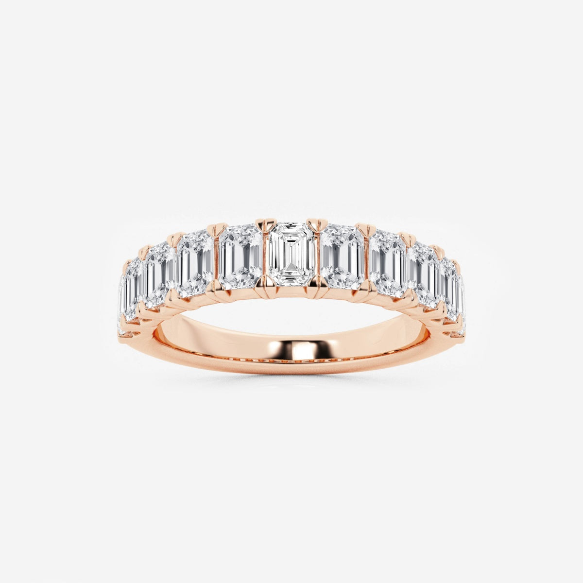 Khloe - Radiant Emerald Band Wedding Ring