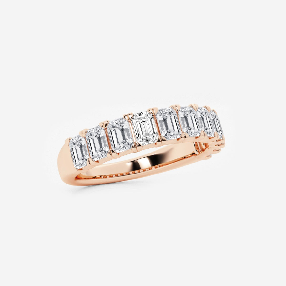 Khloe - Radiant Emerald Band Wedding Ring