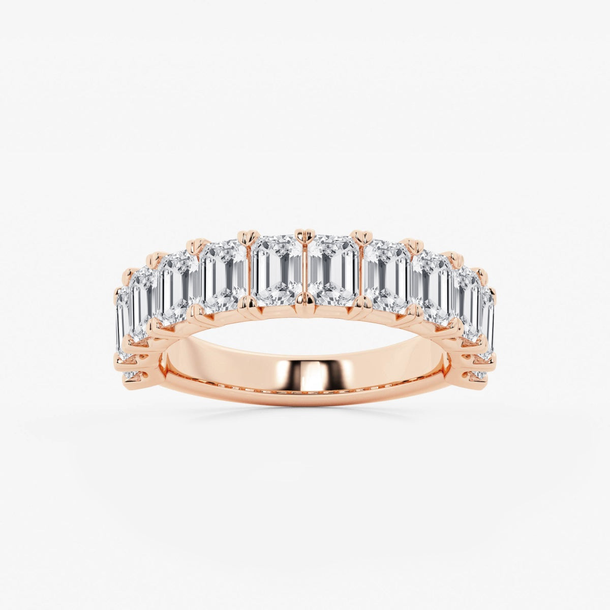 Khloe - Radiant Emerald Band Wedding Ring