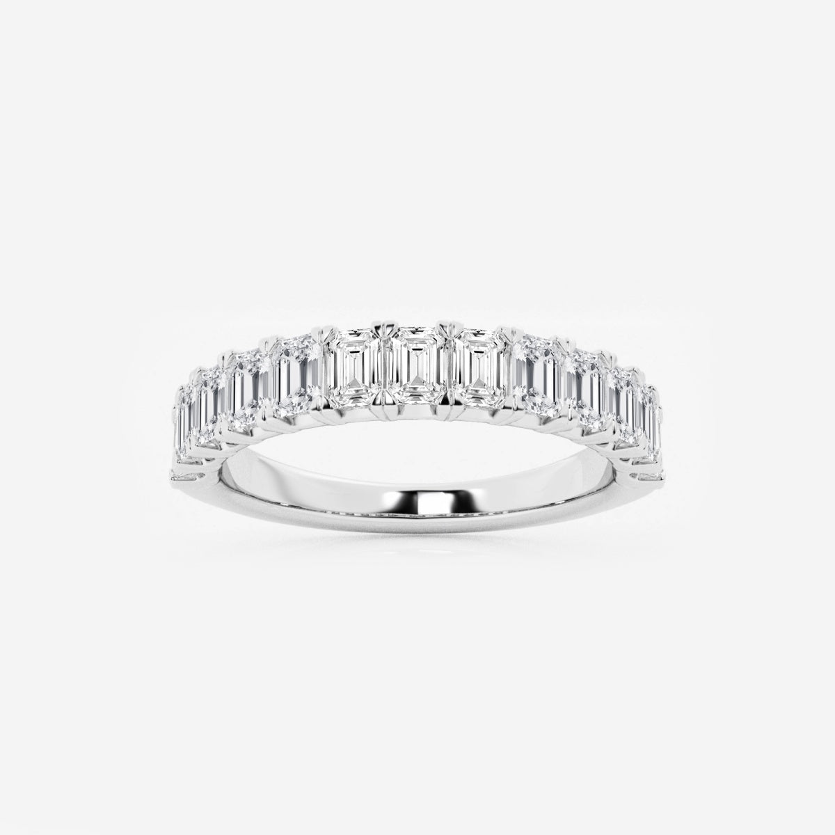 Khloe - Radiant Emerald Band Wedding Ring