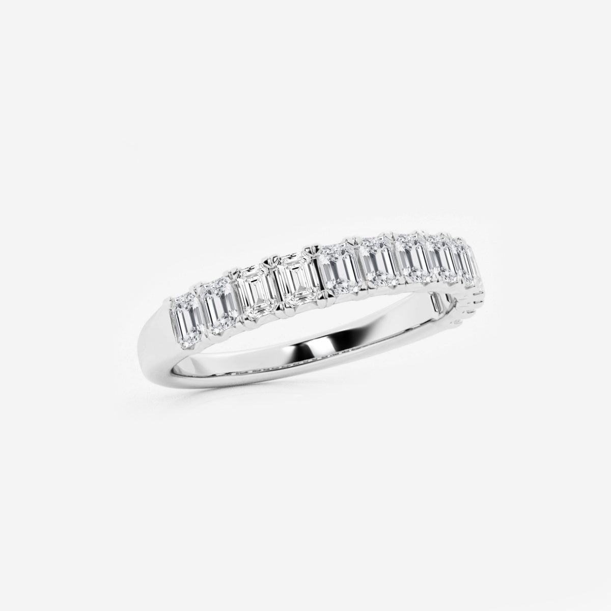 Khloe - Radiant Emerald Band Wedding Ring
