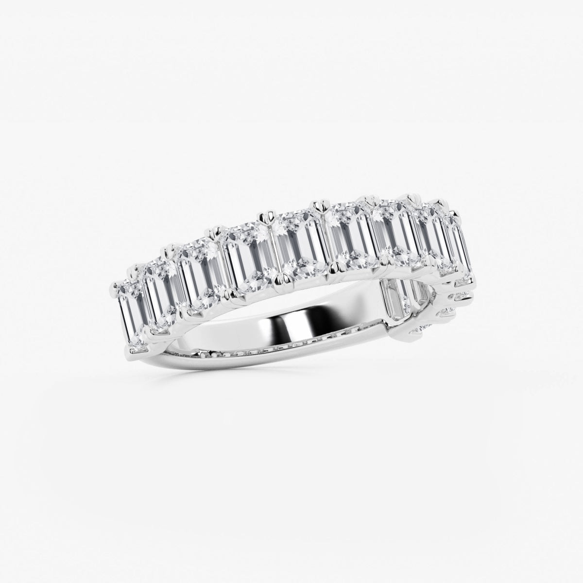 Khloe - Radiant Emerald Band Wedding Ring