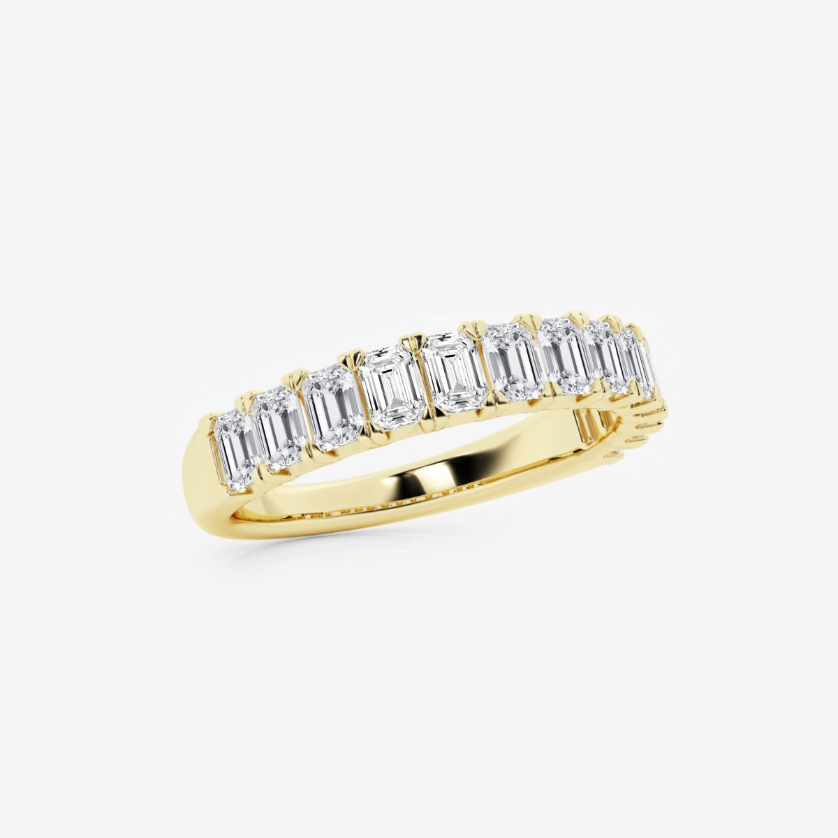 Khloe - Radiant Emerald Band Wedding Ring