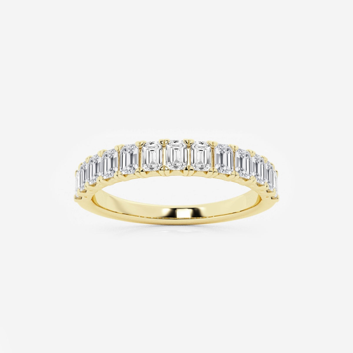 Khloe - Radiant Emerald Band Wedding Ring