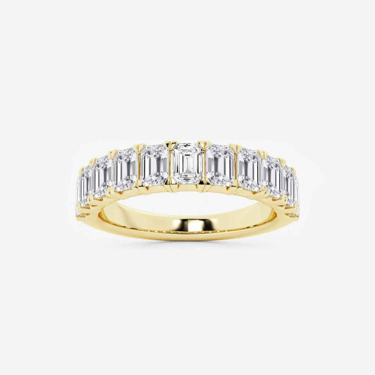 Khloe - Radiant Emerald Band Wedding Ring