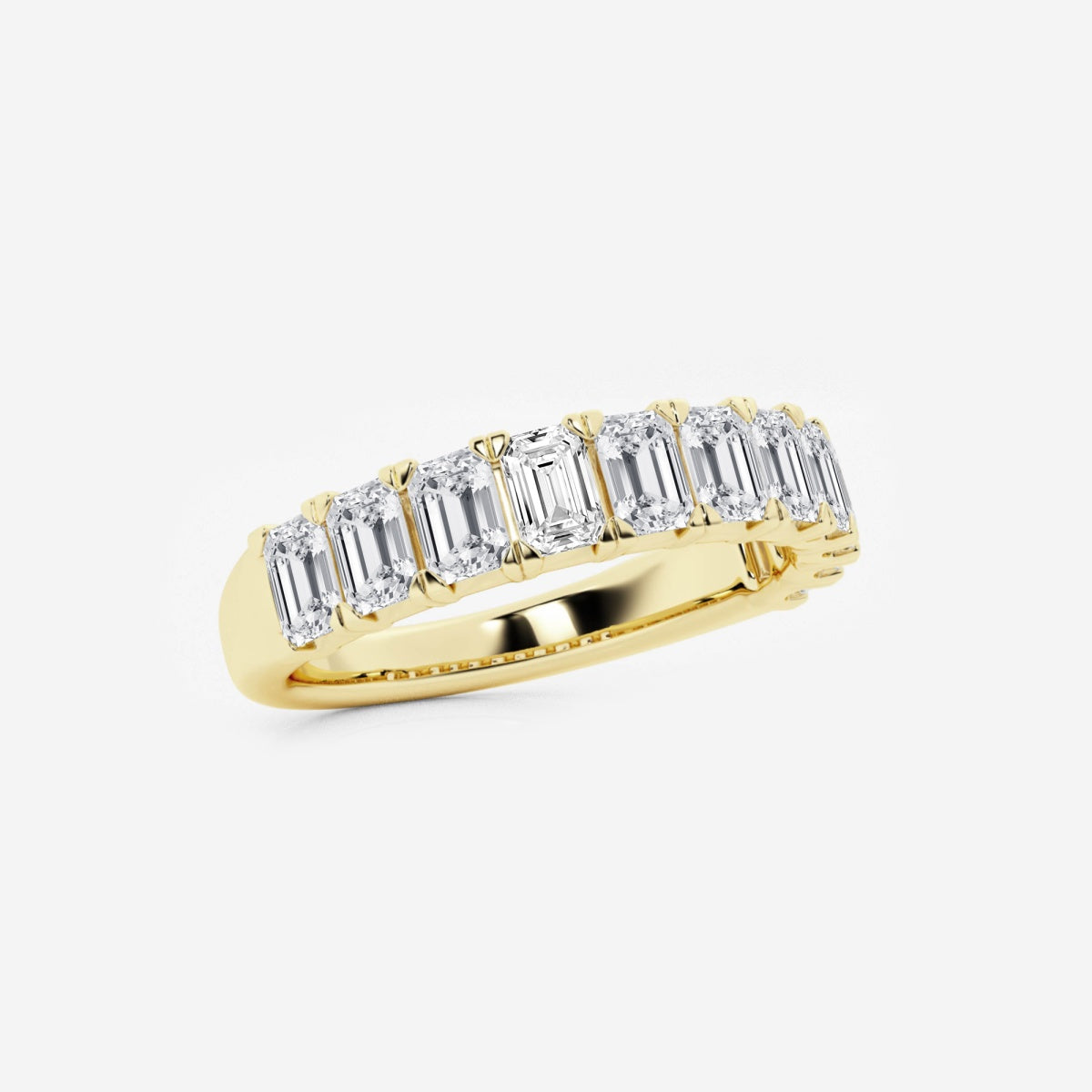 Khloe - Radiant Emerald Band Wedding Ring