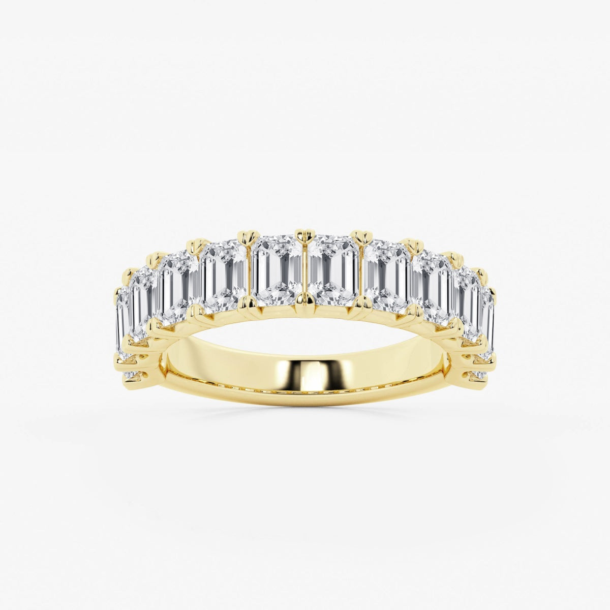 Khloe - Radiant Emerald Band Wedding Ring