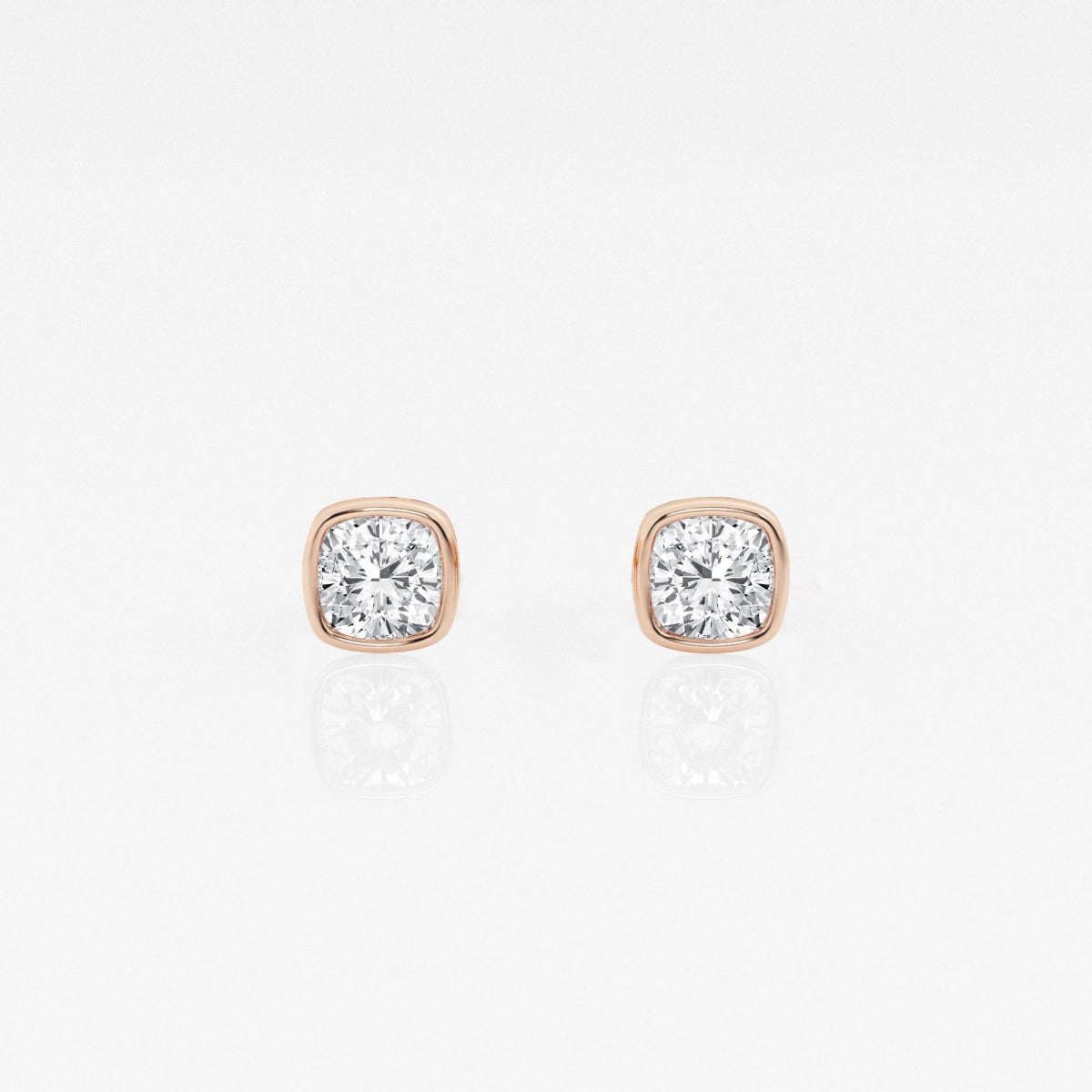 Isabella - Modern Bezel Setting Earrings