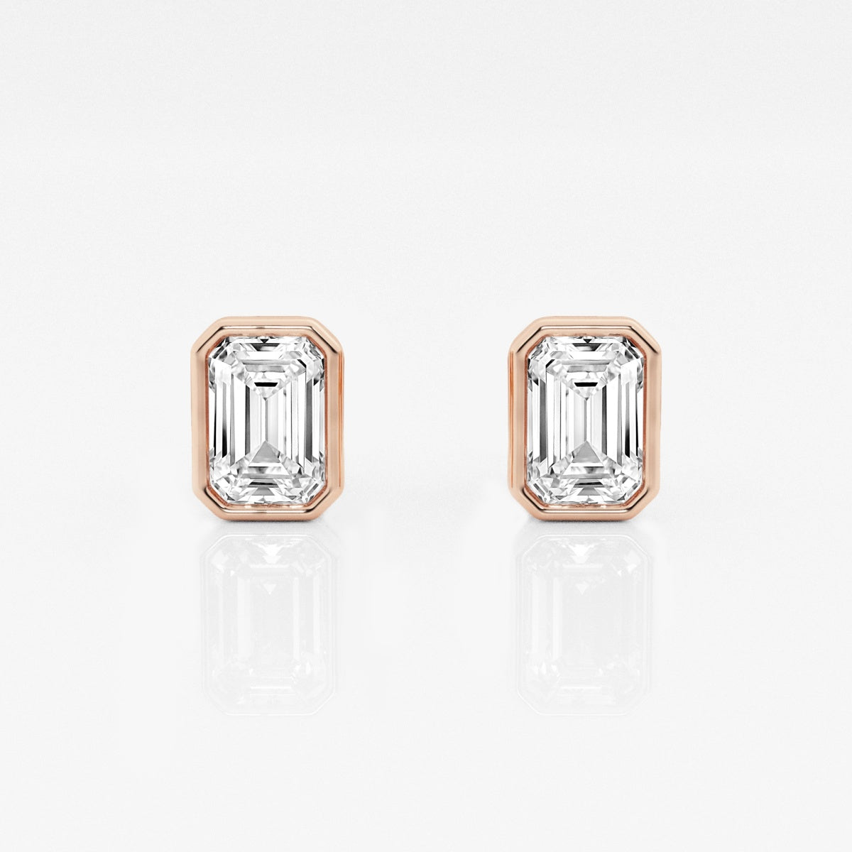 Isabella - Modern Bezel Setting Earrings