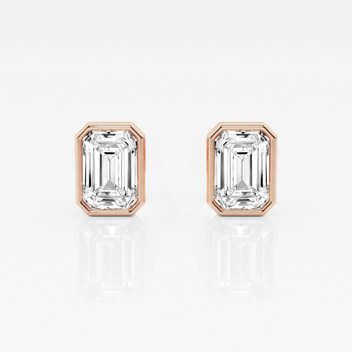 Isabella - Modern Bezel Setting Earrings