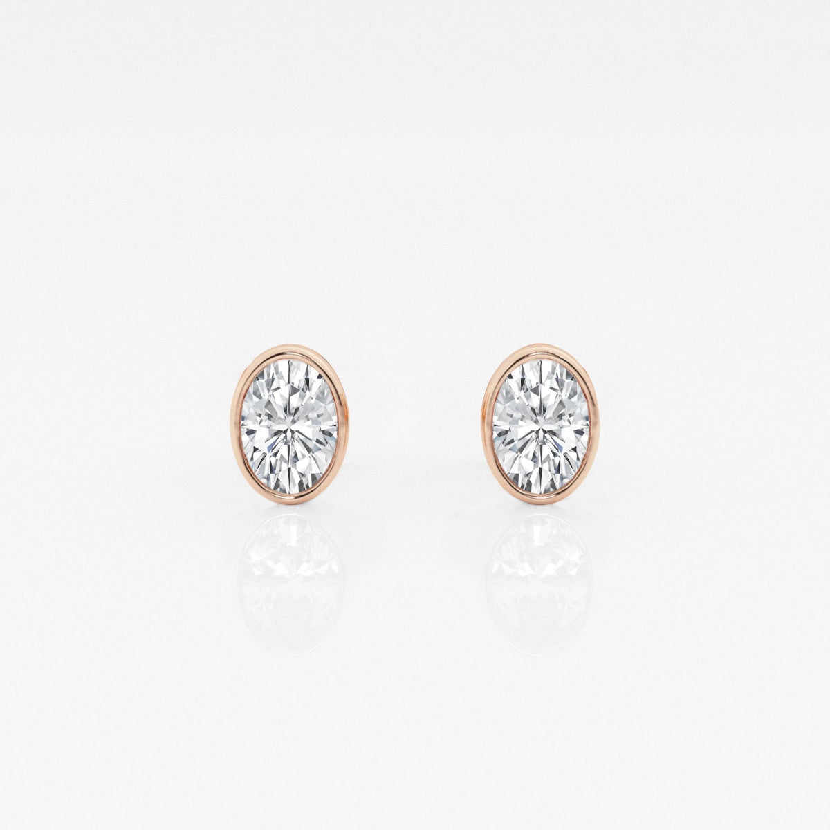 Isabella - Modern Bezel Setting Earrings