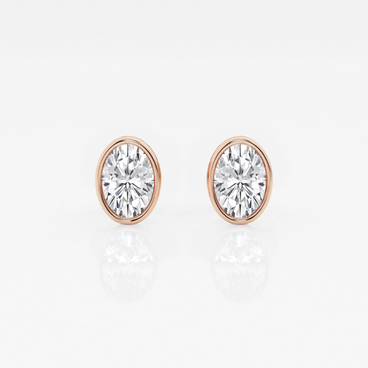 Isabella - Modern Bezel Setting Earrings