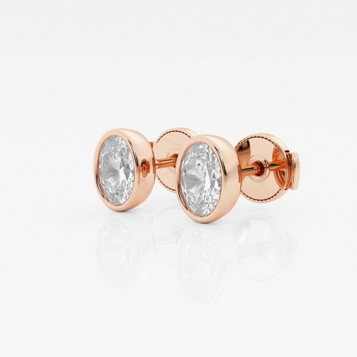 Isabella - Modern Bezel Setting Earrings