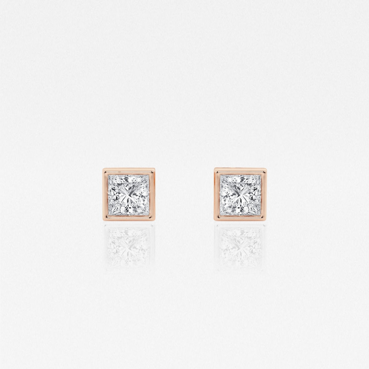 Isabella - Modern Bezel Setting Earrings