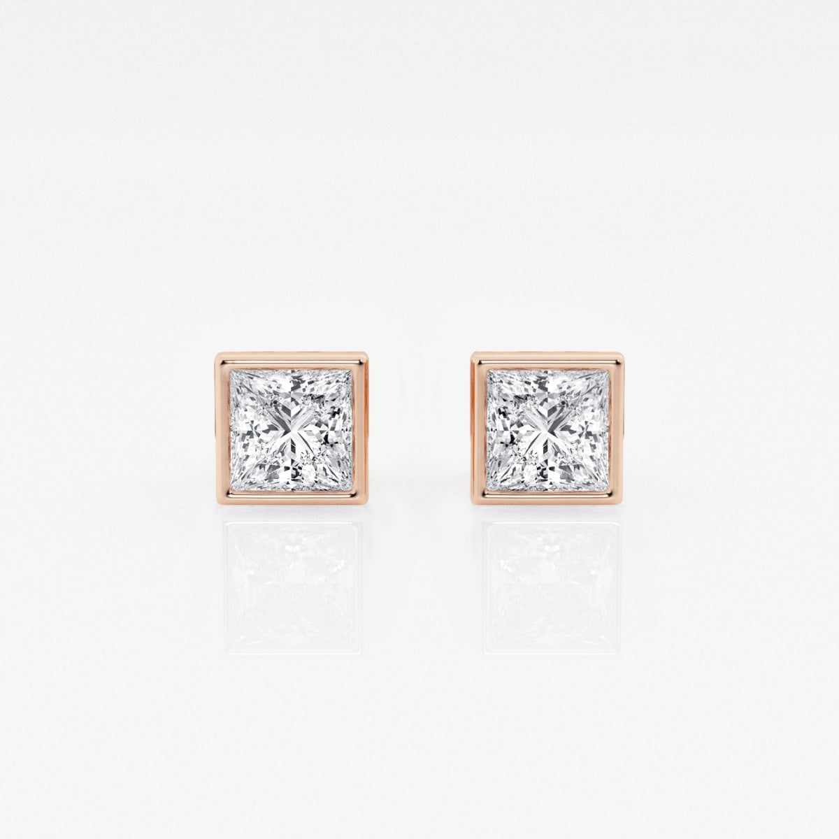 Isabella - Modern Bezel Setting Earrings