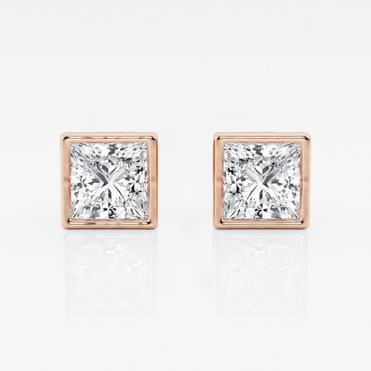 Isabella - Modern Bezel Setting Earrings