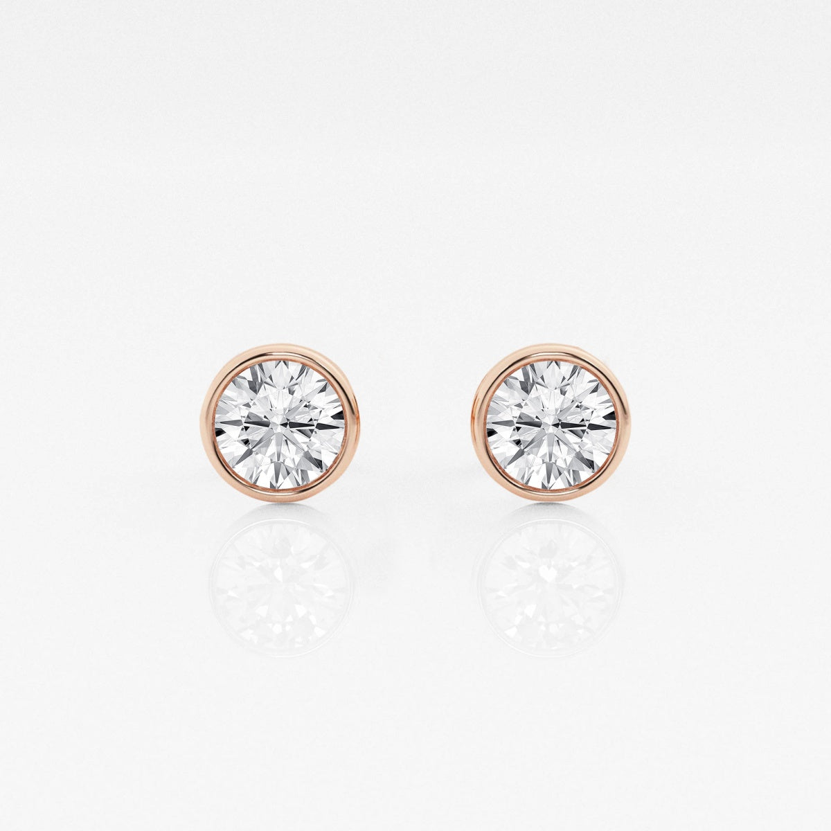 Isabella - Modern Bezel Setting Earrings
