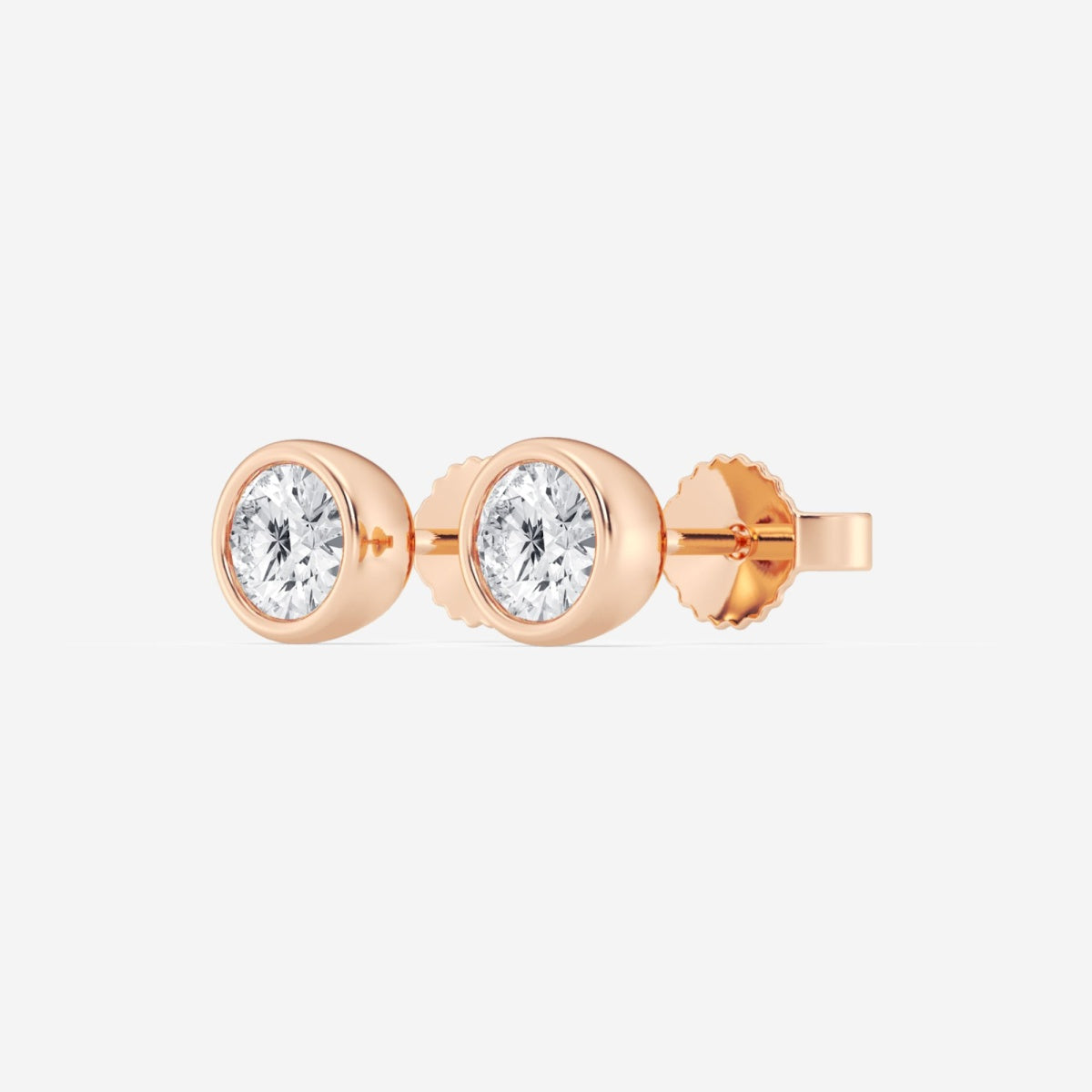 Isabella - Modern Bezel Setting Earrings