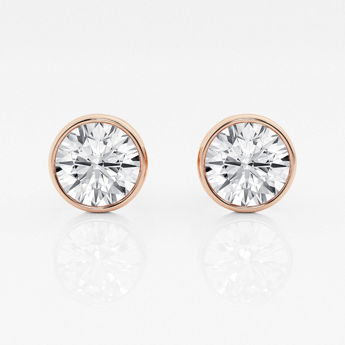 Isabella - Modern Bezel Setting Earrings