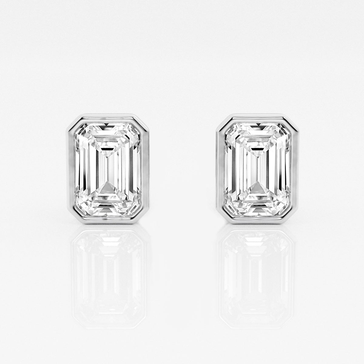 Isabella - Modern Bezel Setting Earrings